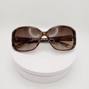 New Juicy Couture JU503SSAM 0FG4 Brown Gold 56-16-130 Sunglasses